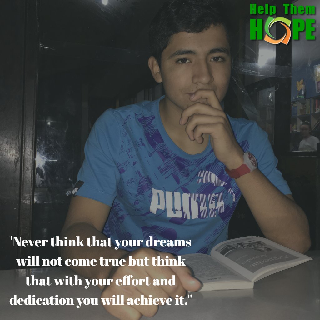 HelpThemHope's tweet image. Elvis is studying Business Administration. Follow his words to achieve your dreams. 
#HelpThemHOPE #HOPEScholarship #Education #Scholarship  #quote #nonprofit #dreambig #quotestoliveby #qotd #livefree #quote #quotes #inspiring #motivation #staypositive