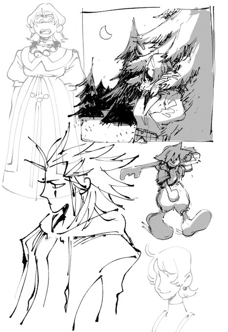 i haven't posted any junk sketches in a while, i made a lot of them yesterday 