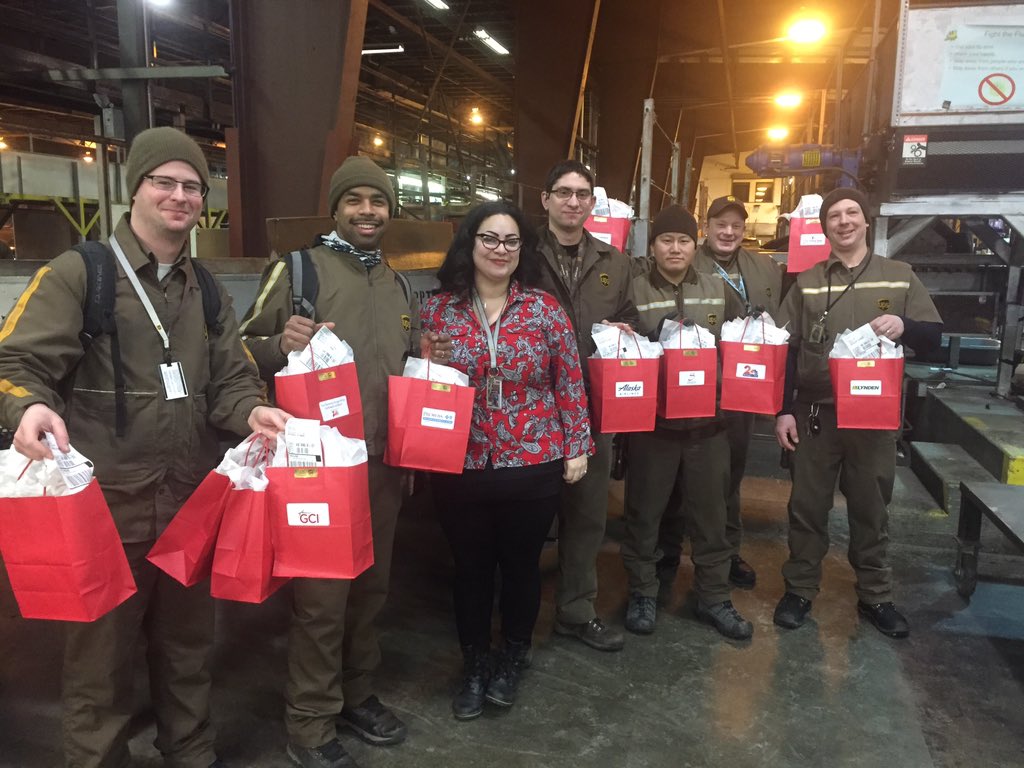 Special delivery for the American Heart association   Go Red for Women. Thank you Anchorage package team for helping to raise awareness. #GoRed #WearRedDay Feb 1