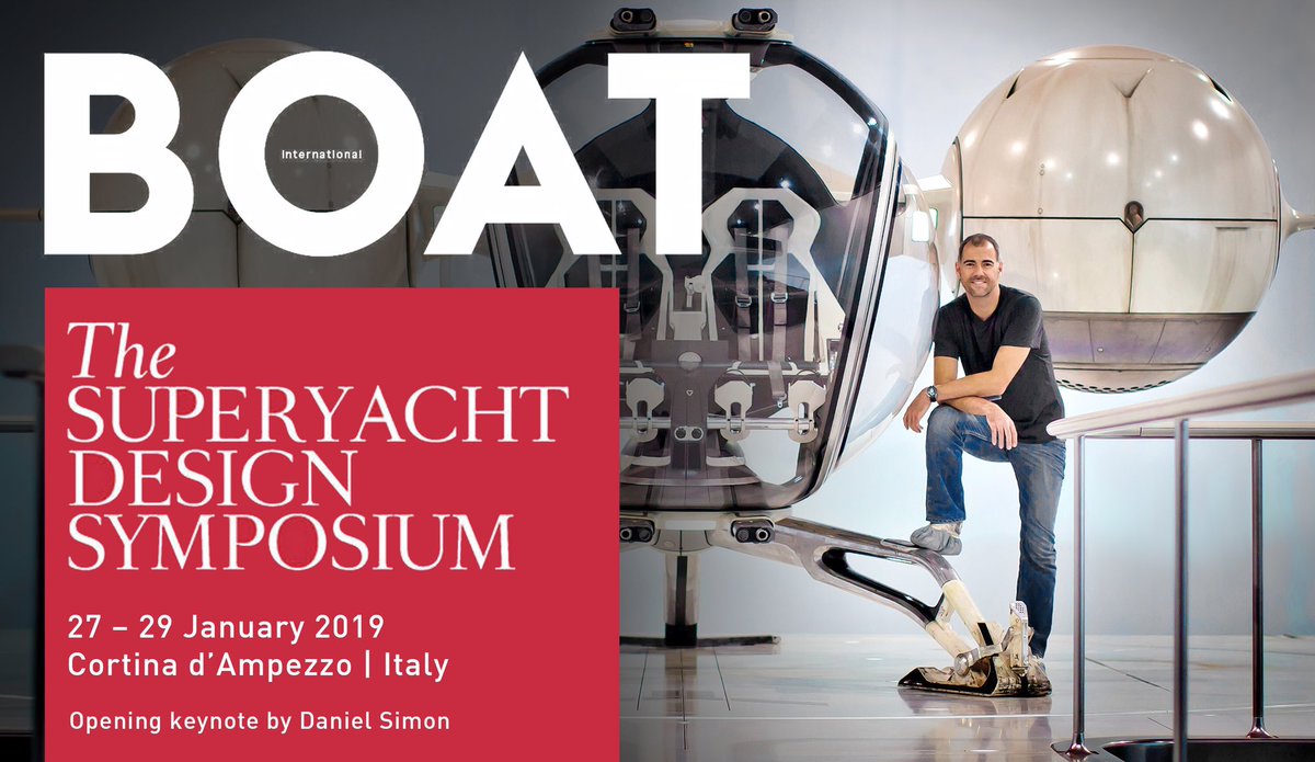 Honored to be opening the Superyacht Design Symposium by @boatint & looking forward to meeting inspirational peers. 10 days to get warm cloths. #superyachtDS #boatinternational #designevent