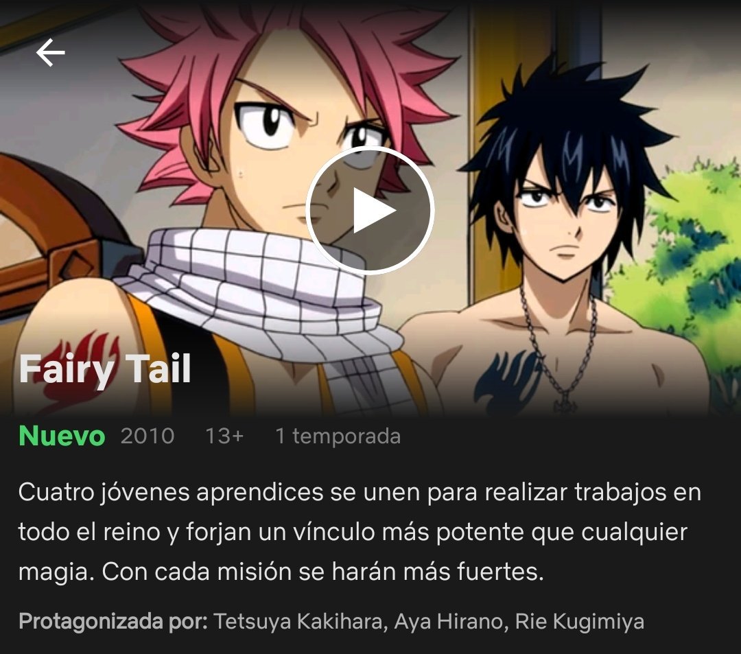 Fairy tail on netflix?!