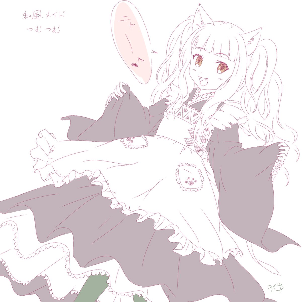 双葉yoppio4 5 على تويتر メイド服第2弾あるなら和風メイド追加してぇ な オルガル2 オルガルイラスト部