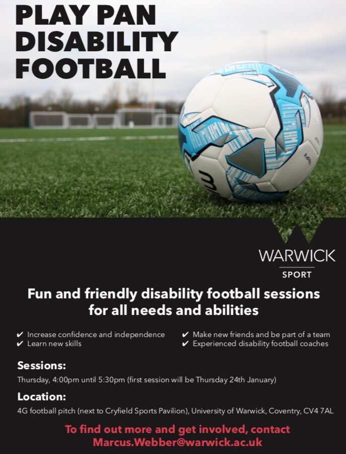 Wow have a look at this, these sessions are a must for anyone near by #pandisability #framefootball #Warwick #coundoncourtfc #GetInvolved #coventrycityofsport