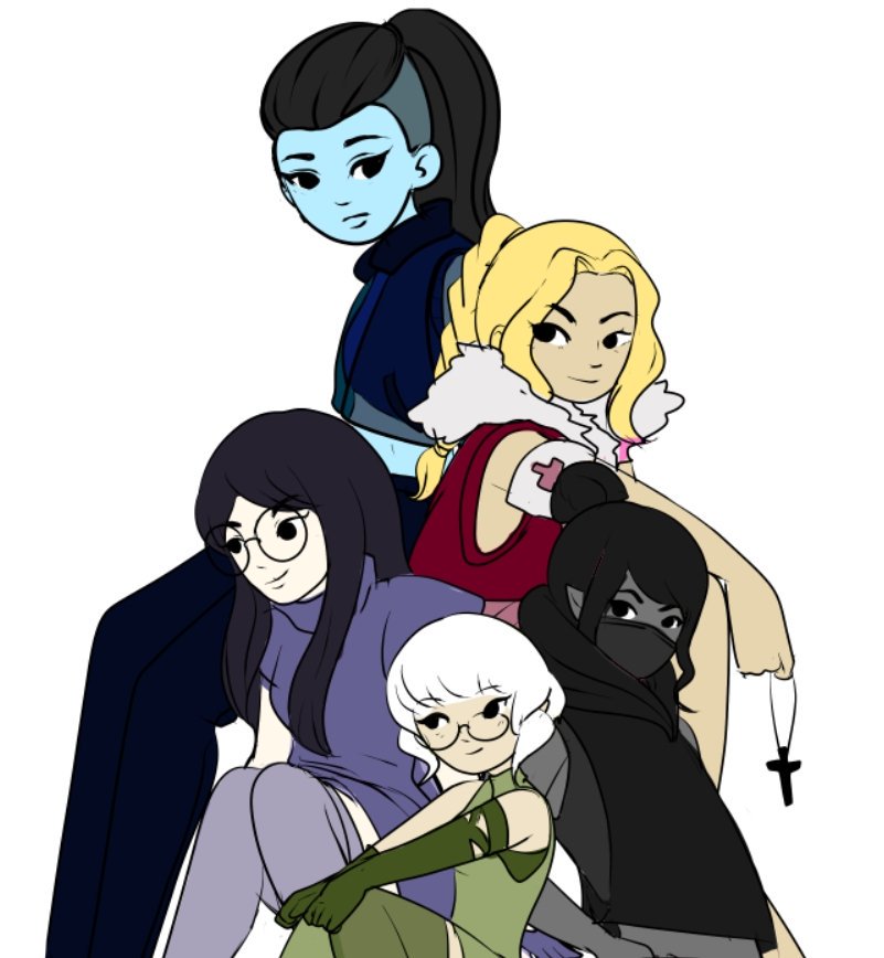 missvibirose's tweet photo. A #doodle I did of my #dnd party in ...kpop?? inspired??? clothes??? ive been listening to pop/stars on loop.
#DungeonsAndDragons #dnd5e #anime #kpop #animeart #ANIMEGIRL #kawaii #kawaiiart #dndparty #digitalart #artistsontwitter #kda #popstarskda https://t.co/wzRvH9rYtc