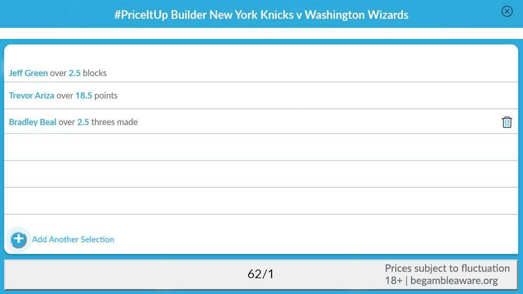 The O2 hosts #NewYorkForever v #DCFamily tonight.
Try our new NBA #PriceItUp bet builder.
📲 https://bet.victor.com/2RSWLgO