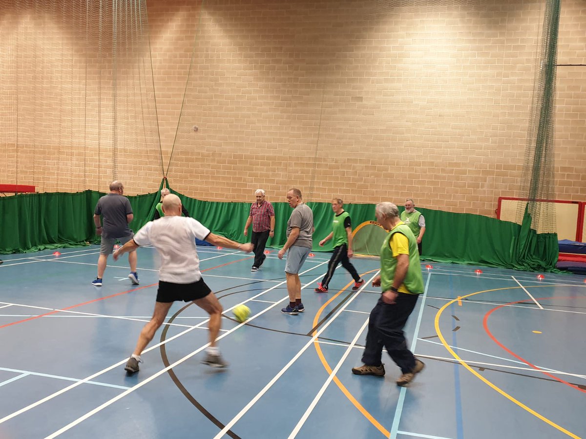 Great launch of walking football with participants from the National Exercise Referral Scheme at Haverfordwest Leisure Centre today <a href="/Vi_Ability/">Vi-Ability</a> <a href="/FAI_MTAC/">More Than A Club</a> <a href="/Blue_Neighbours/">Blue Neighbours</a> <a href="/HaverfordwestFC/">Haverfordwest County AFC 🏴󠁧󠁢󠁷󠁬󠁳󠁿</a>