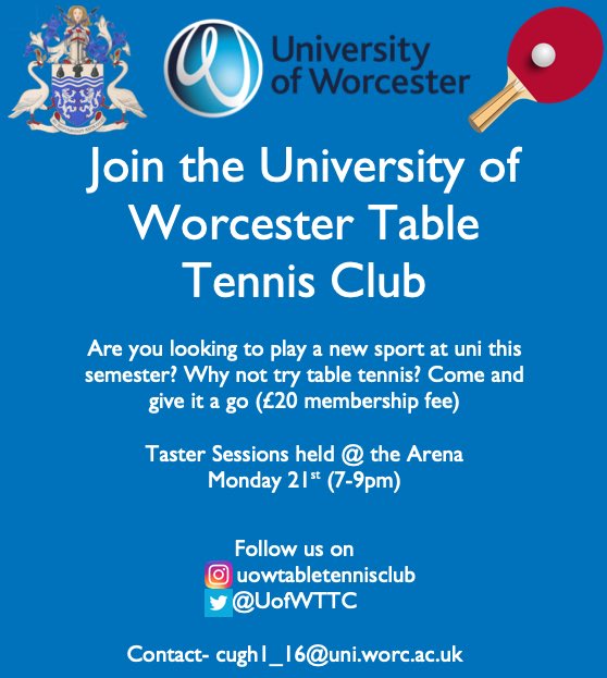 UofWTTC's tweet photo. We are looking for new players to join the club this semester, please spread the word 🏓 https://t.co/UoUjUCk2zb