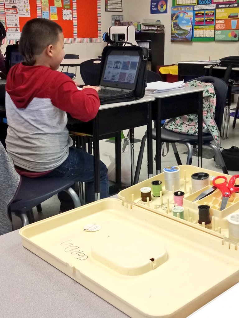mcbride_edutech's tweet photo. My @Dolphinville science classroom right now! Learning, creating, research! Will they convince firefighters that their design can withstand heat energy transfer? #NCDLN https://t.co/GFtmhhAxRy