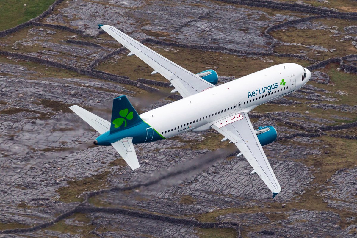 philipnolan1's tweet photo. They took the aeroplane in the new @AerLingus livery out for a spin over the Aran Islands today. The new look is growing on me. https://t.co/fOFrP5YLp0