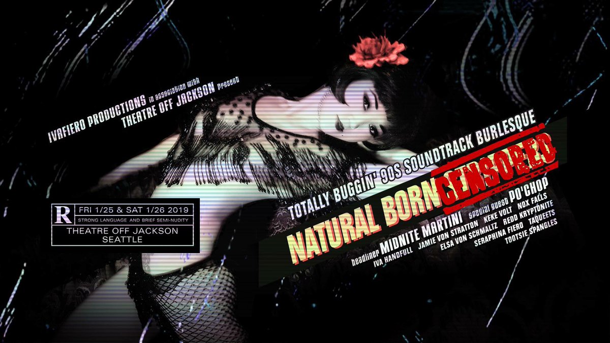 Jan 25/26 in Seattle at Theatre Off Jackson - Natural Born Strippers-burlesque tribute to 90s soundtracks! Tix: 
bpt.me/3919483