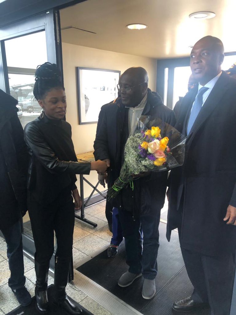 Image result for PDP presidential candidate, Atiku Abubakar arrives Washington D.C.