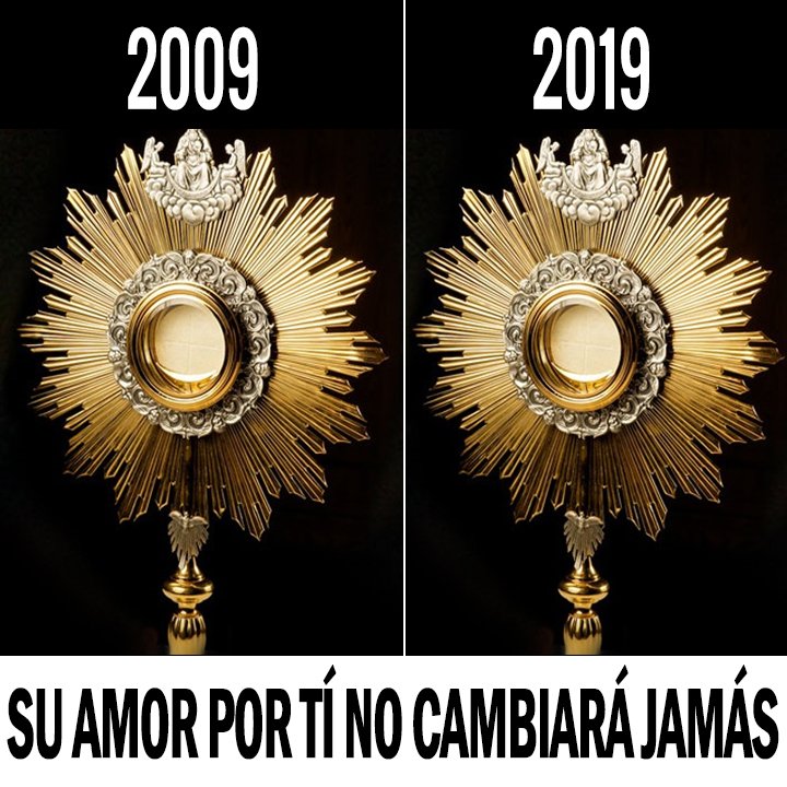 Pildorasdefe's tweet photo. Jesús es el mismo ayer, hoy... y siempre... ¡Buscalo! Su amor por ti NO CAMBIARÁ JAMÁS - #10yearchallenge https://t.co/jlFJFFnxuv