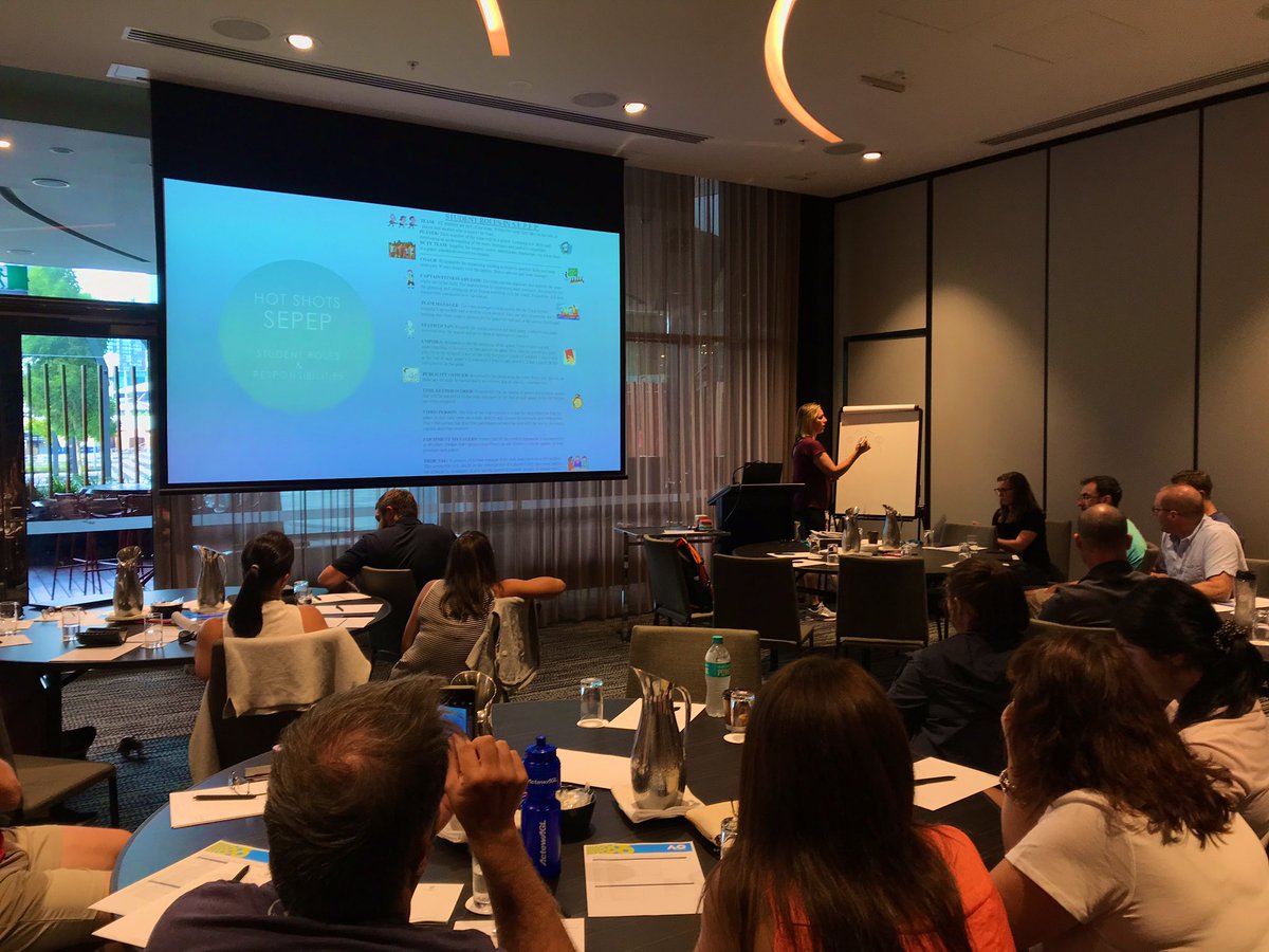 haylzquinn's tweet photo. Julie Gatt from Plenty Parklands PrImary School in Victoria sharing her #SEPEP program at the AO19 Tennis for PrImary Schools Conference #TennisForSchools #PhysEd #HPE #Sport #Tennis https://t.co/OJkEr7bMsq