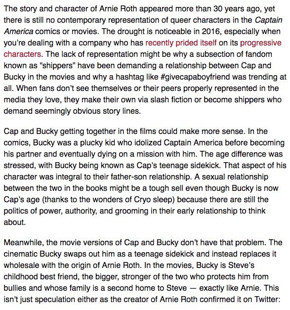 This isn't conjecture; the creator confirmed.Baron Zemo was even lifted from this, meaning–to me–the writers still have Arnie in the back of their heads.I say that because even when there was going to be Cap 3, not CW, Zemo was planned to be involved. https://screenrant.com/captain-america-3-civil-war-kevin-feige/
