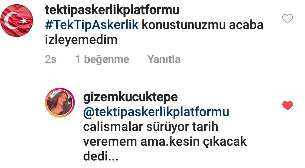 Hasankaya_20's tweet photo. @GizemKtepe @tektipaskerlikk Teşekkürler Gizem Hanım Videoya ulaşabilirsek Çok daha iyi olucak..
Sağolun. Lütfen sizde peşini birakmayin desteğiniz önemli ..@GizemKtepe #TekTipAskerlik https://t.co/uoGUg7RmCW