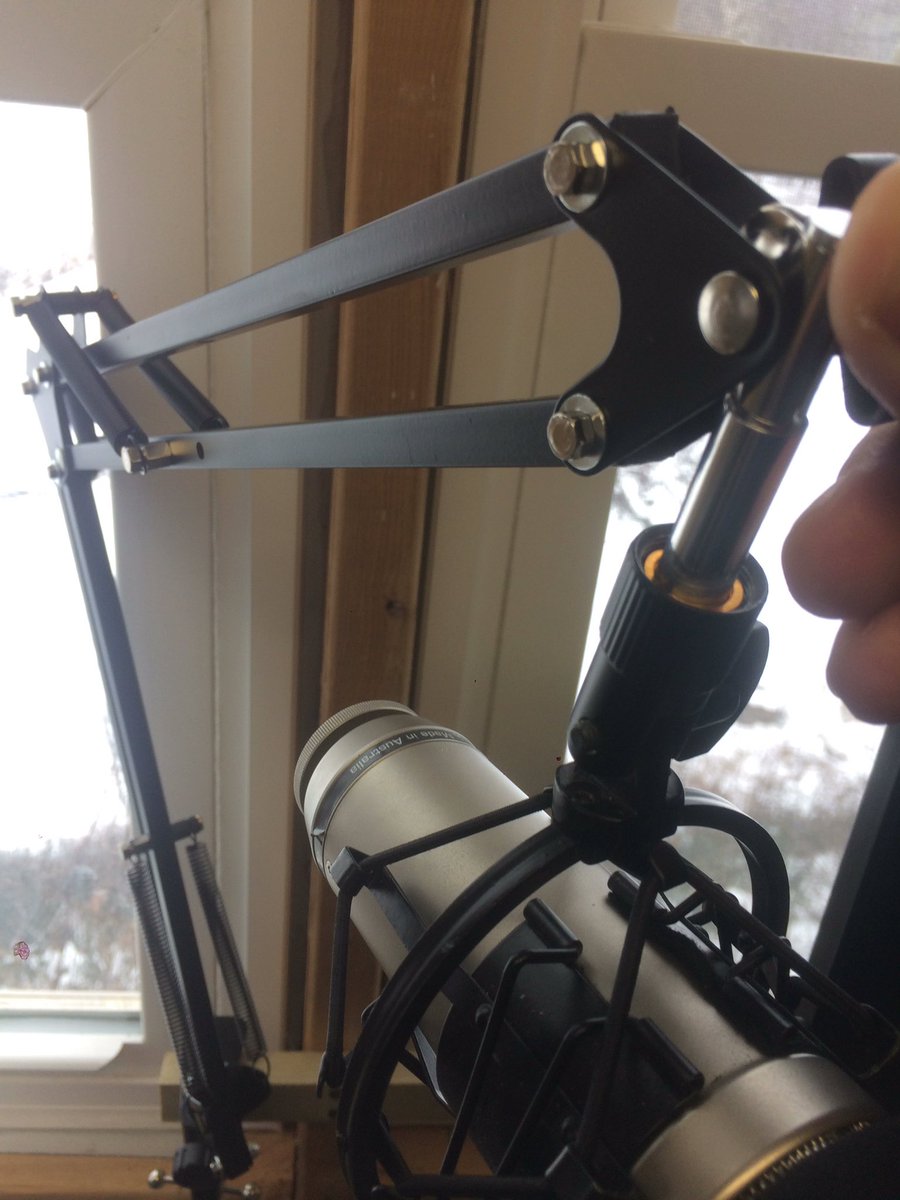 JacobTapia's tweet photo. Microphone arm came in today. Getting ready to fire up some podcasting and interviews. #podcast #ministrymentorship #leadership https://t.co/B2V1TpxWQj