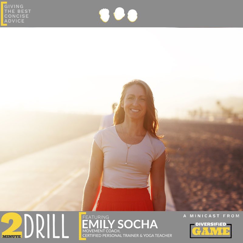 Emily Socha of Integrous Fitness “Giving the Best Concise Advice” on this episode of #2MinuteDrill, a Minicast from #DiversifiedGame • #2MD #2MDxDG #fitness #wellness #health #followyourgut #yoga

>> 2MDpodlink.diversifiedgame.com

>> diversifiedgame.com/emily-socha-li…