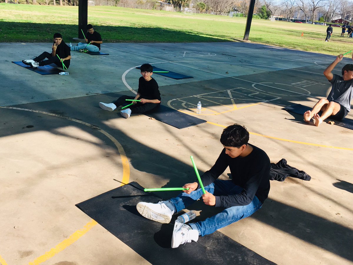 kayedough's tweet photo. Team @ALC_AustinISD took advantage of the beautiful weather today with New Year New Me! @letsmove All Means ALL! https://t.co/60Ek0E9oeu