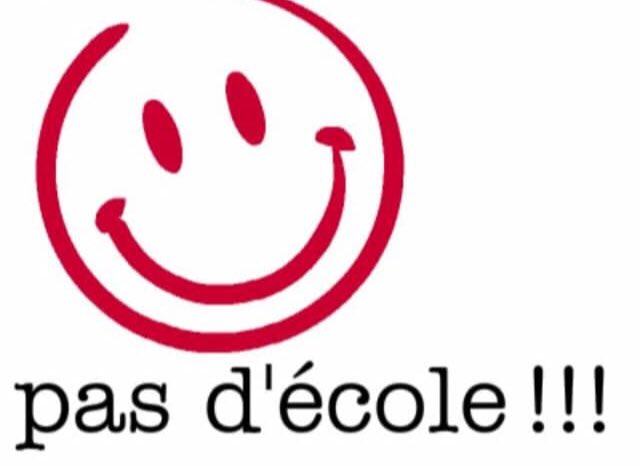Chers parents,

N'oubliez pas que demain c'est une journée pédagogique. Les élèves n’ont  pas d'école.

Bonne fin de semaine.