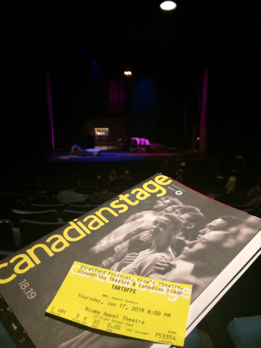 caitlinpwood's tweet photo. Can't wait for #csTartuffe to begin!! #datenight with @bendietschi! @canadianstage #theater https://t.co/mUnxHgwt9S