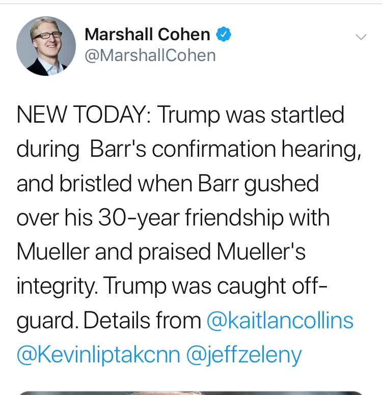TODAY  @kaitlancollins  @Kevinliptakcnn  @jeffzeleny supposedly know from “sources” how Trump felt this week about Barr. What a joke. Besides, they report here stuff which are common sense about Trump so it is basically a safe guess packaged as if they have sources. Brazen FRAUD!