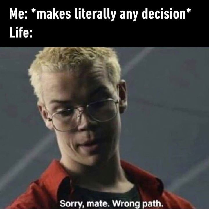 techmuzz's tweet image. Whoever is bandersnatching me sucks at his job. Oh wait, it&apos;s me⠀ By jared599 | TW⠀ -⠀ #bandersnatch #wrongpath #adulthood #TechMuzz