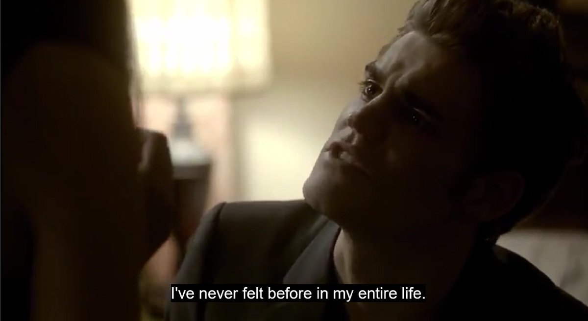 another straight up lie, he doesn't tell elena about his ripper past and makes her believe this is the first time he's lost control.