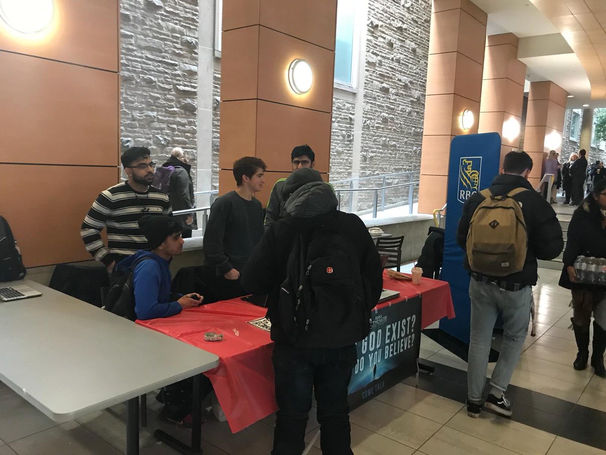 AMSAMcMaster's tweet image. Great discussions were held today at our MUSC table! We'll be back on Monday for more, so come on out.

In the meantime, register for GOD: Fact or Fiction happening on HSC 1A6 on Thursday January 31st at 7:00 #GODFF Bit.ly/godff