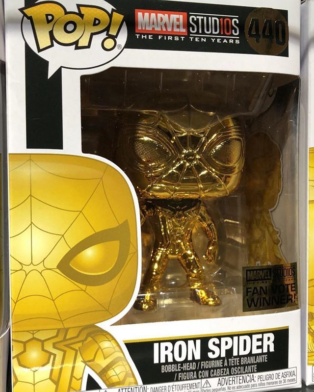 iron spider gold chrome