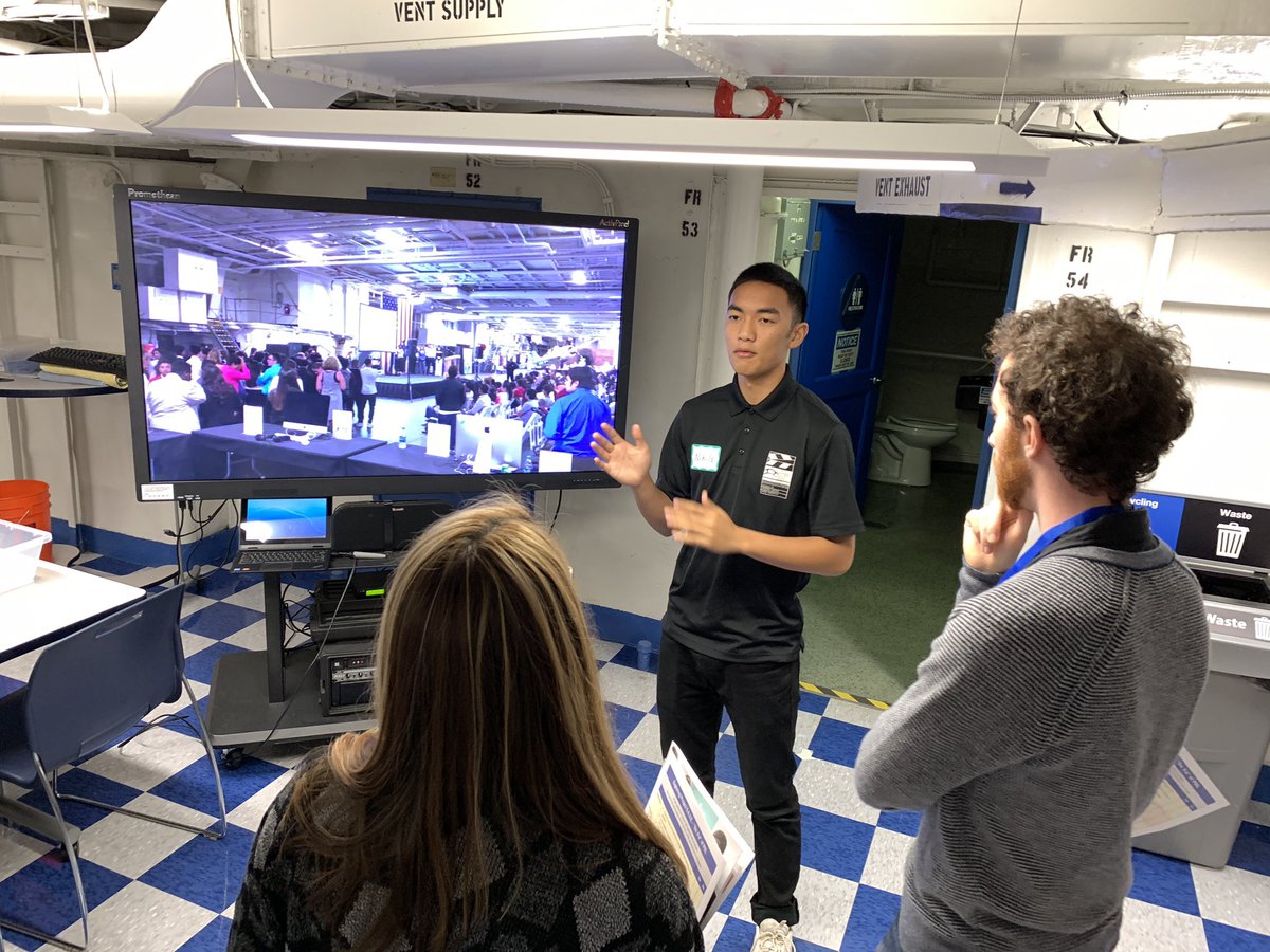 SanDiegoPoPPCon's tweet photo. Kearny DMD Ss &amp; USS Midway Volunteers share Project S.A.V.E. with the PBL Deep Dive. #PoPPCon #PBL @sdschools #BetterSD https://t.co/FdHHmWJXgf