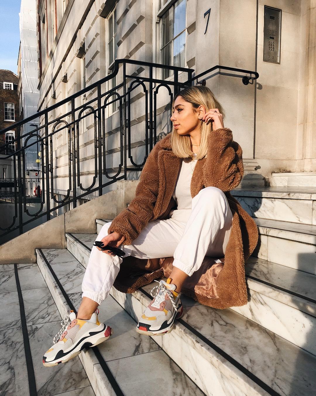 Missguided chunky borg teddy coat cheap