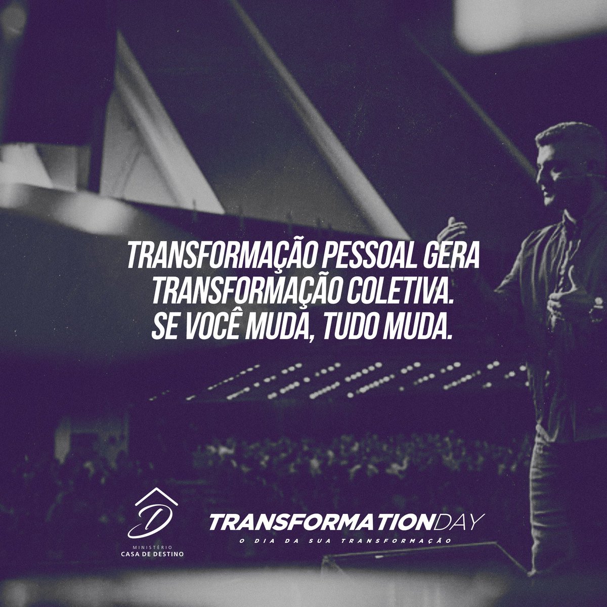 • Comece uma transformação primeiro em você. A sua mudança vai gerar transformação em outras pessoas •
⠀⠀
#TransformationDay #Destino #jesus