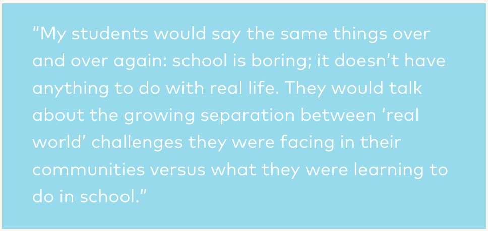 Our 2018 School Design Fellow Monica Green is designing a school where students take center stage. Learn more: eleducation.org/news/monica-gr…

Our School Design Fellowship supports innovative and entrepreneurial educators to design, launch, and lead new EL Education network schools.