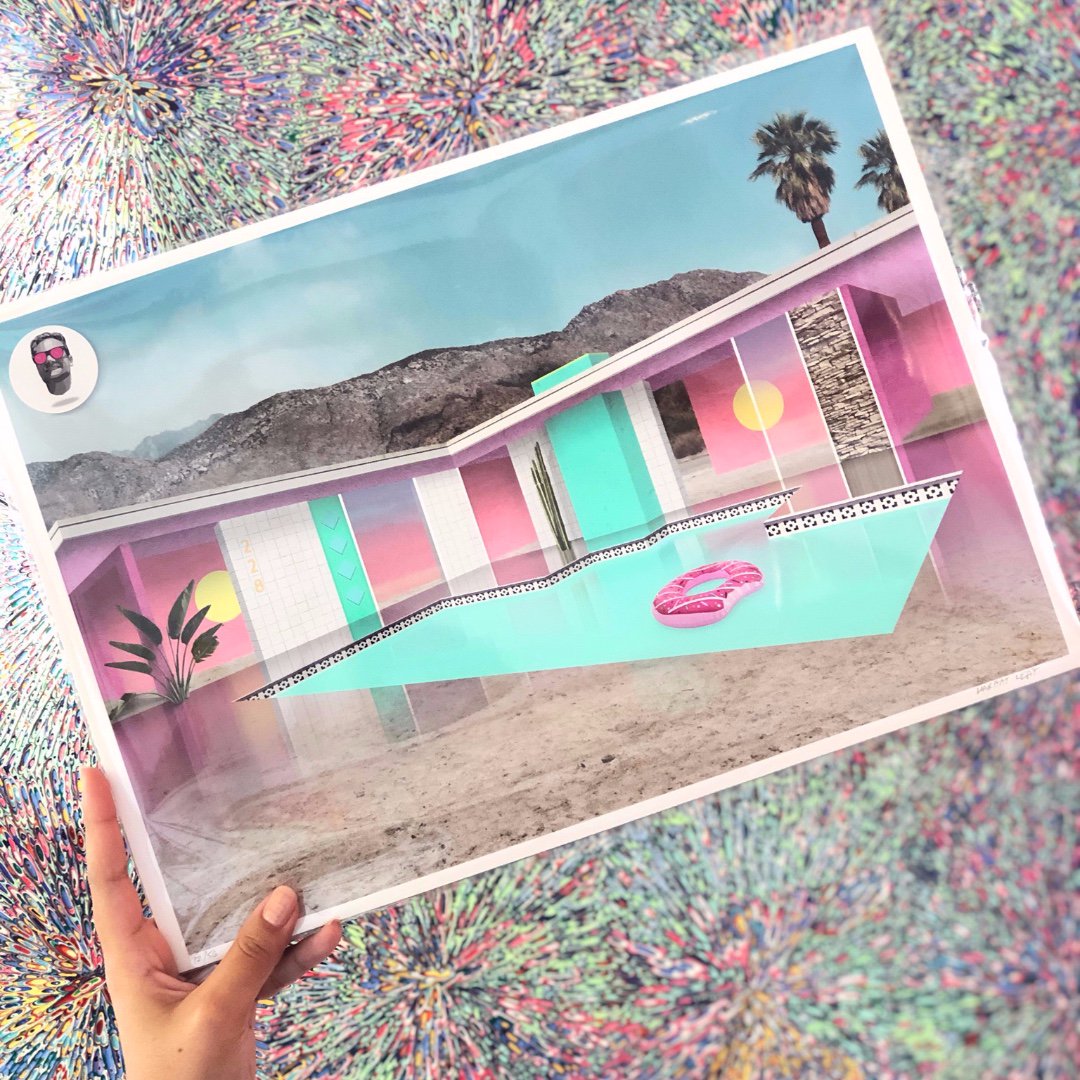 When the artwork looks like ice cream...
👅🍦✨💕 <a href="/HABITATLEGIT/">HABITAT LEGIT</a>  @davidallanpeters  #candycolors #icecreamshop #shoplocal #californiastyle #wehavethisthingwithart #sweettooth #instasweet #yum #tasty #colorpop #accidentalwesanderson