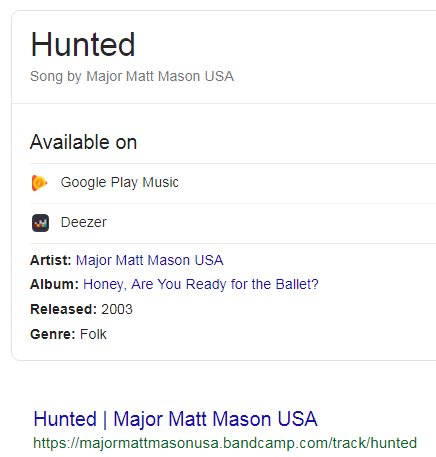OfficialMikeFC's tweet photo. Totally WEIRD omen regarding @Channel4 #Hunted - Not only was 'Major' Matt Mason a poor boys Action Man back in the day but 'Hunted' was a song by him in more recent times???!!!! #YouCouldntWriteThis https://t.co/3IL6UOKoGR