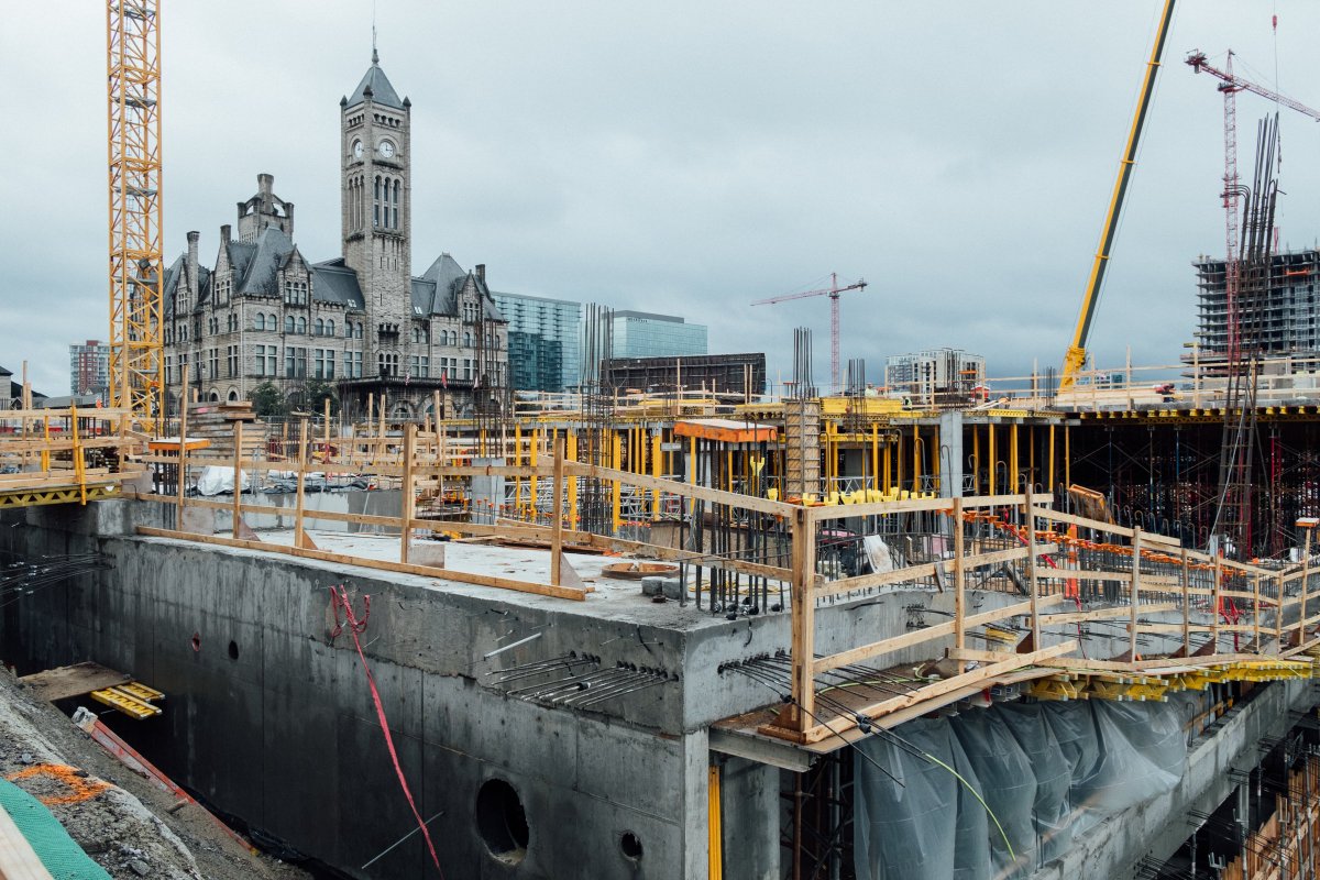NashvilleYards's tweet photo. #ICYMI: We’ve got some news! The #GrandHyatt @NashvilleYards is now at ground level! Check it out. https://t.co/y8SG4IF48v