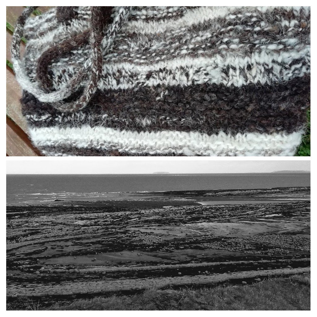 Local jacobs fleece in a countrystyle shopper and our stunning Jurassic coastline. Nature reflects nature all the time. This piece of natural perfection right next to Hinckley point.🙄#handmadehour #naturalbeauty #nomorenuclear #nuclearpowernothanks