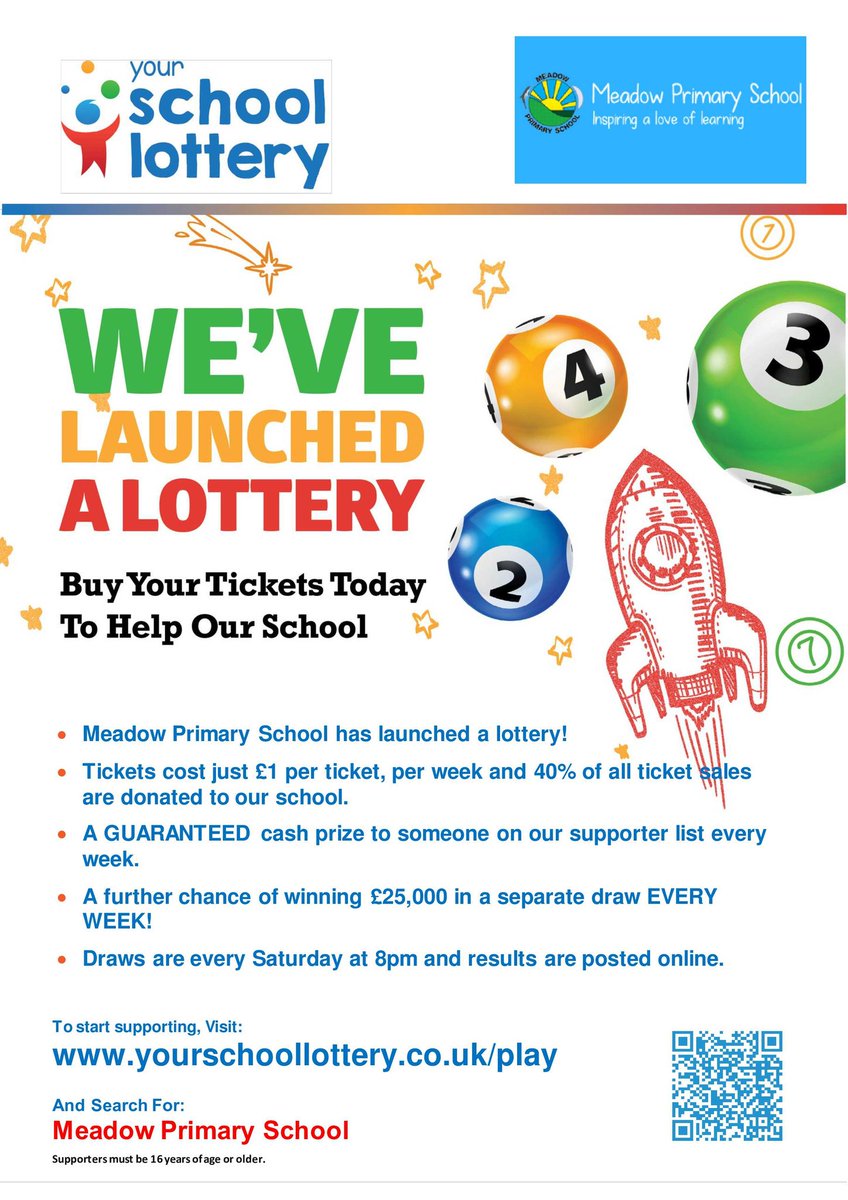 FOMPTA's tweet photo. We've launched a @MeadowPriSch school lottery. Please buy tickets and support our school. https://t.co/hx8pGevFhO