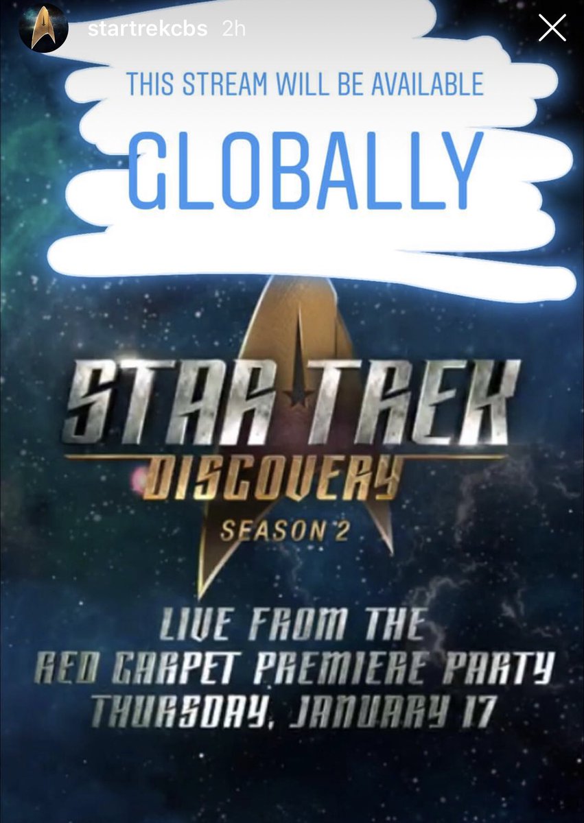 DS9FBTS's tweet photo. Turns out this won’t be geo-locked. #startrekdiscovery #CountdownTo1701 #DiscoPride https://t.co/G3klwSkIVw