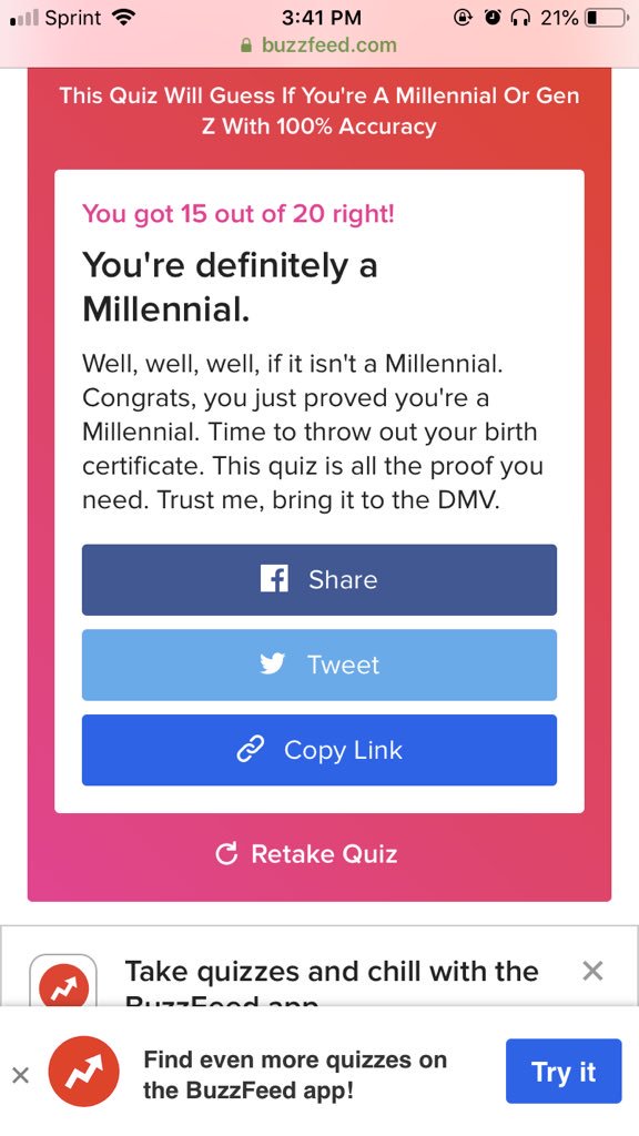 Buzzfeed On Twitter These 20 Trivia Questions Will Separate The Millennials From The Gen Z Ers Https T Co Cmoffx7epd