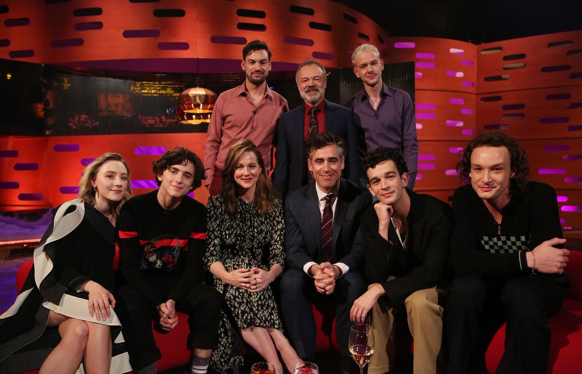 The1975_Tour's tweet image. // The boys tonight, filming for the Graham Norton show // 

#The1975