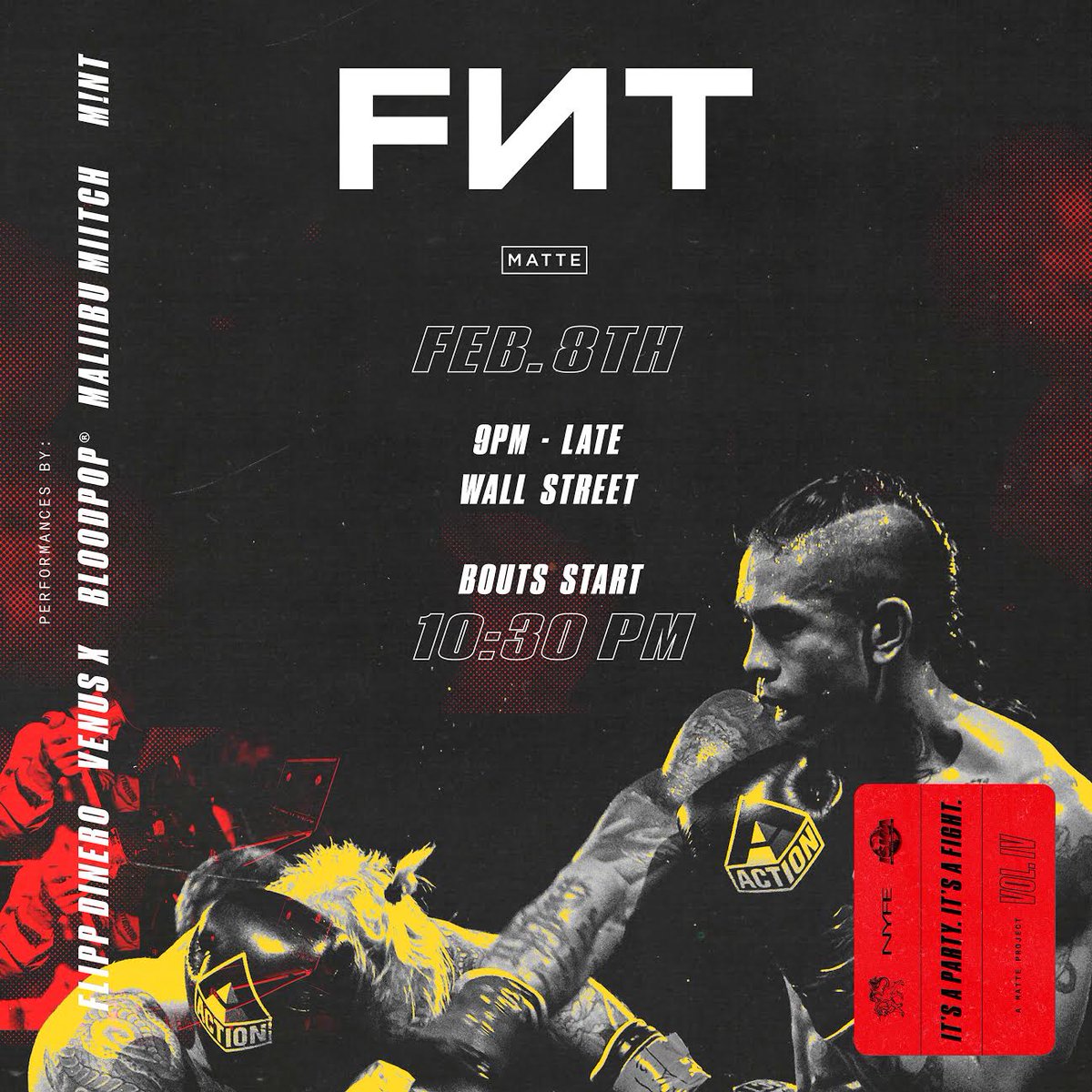 fntxworld's tweet photo. The underground takes over Wall Street. FNT continues, see you fashion week. It’s a Fight, It’s a Party. 🗽💎🥊 #FNTWorldWide
🎟: https://t.co/gfYP2lrRIF https://t.co/quilCHWvhi