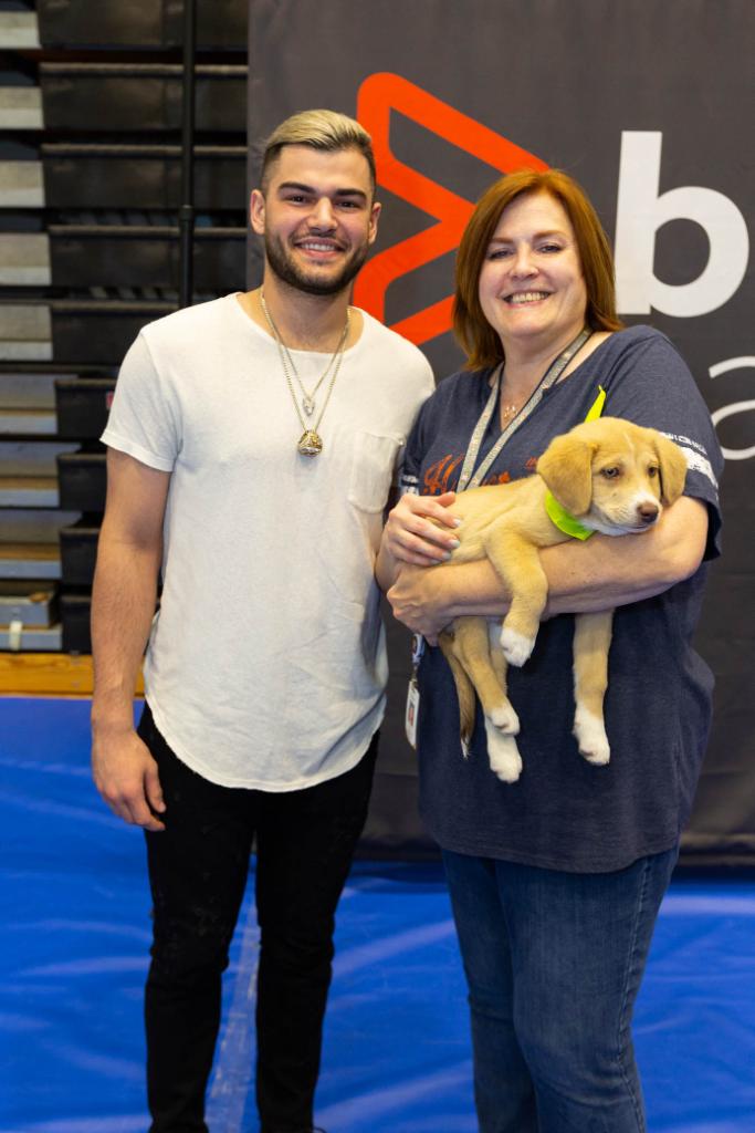 BMCSoftware's tweet photo. BMC partners with @LMcCullersJrFdn and @BARC_Houston to help promote awareness on animal adoption, truly demonstrating the BMC Cares spirit of giving back to the community. Two of our BMC employees even adopted dogs! #BMCCares https://t.co/AE9Aojr9jB