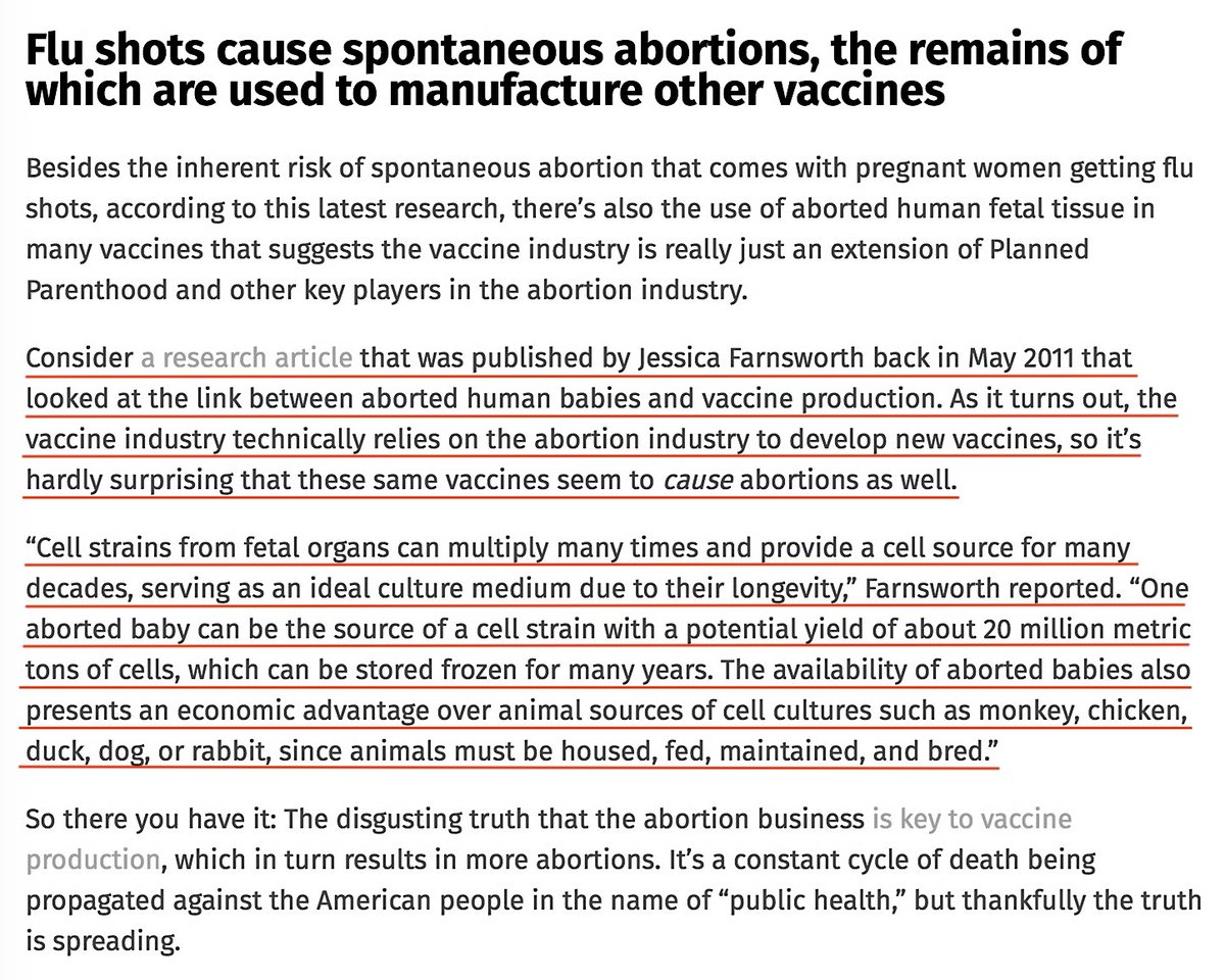 THIS Speaks For Itself.The Center For Infectious Disease Research And Policy At UMN Reported Findings Suggesting 'A Strong Association Between Receiving Repeated Doses Of The Seasonal Influenza Vaccine And Miscarriage.'October 27, 2017 https://www.autismtruthnews.com/2017-10-27-shocking-new-study-proves-that-the-vaccine-industry-is-just-an-extension-of-the-abortion-industry.html #QAnon  @potus