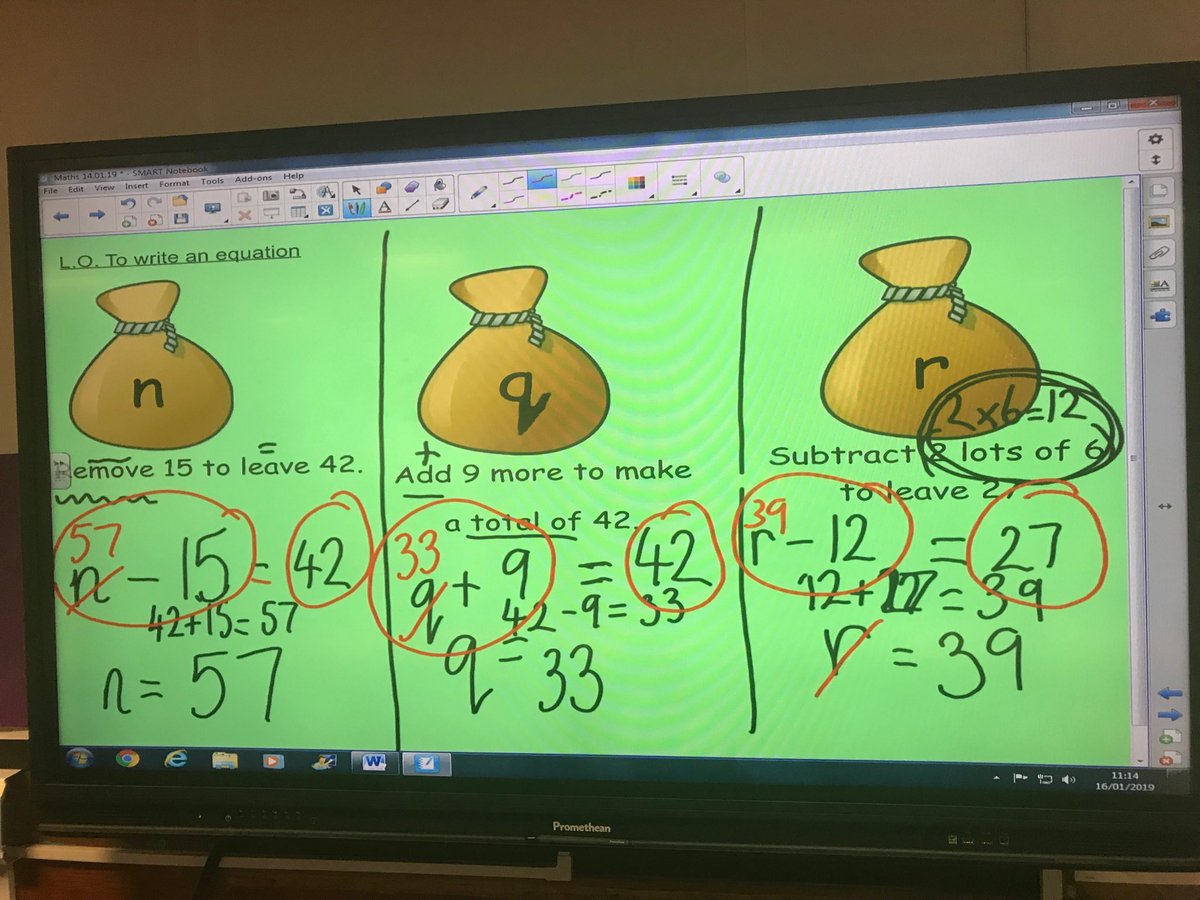 Year6New's tweet photo. Equations and finding the ‘nth’ today https://t.co/9P92hiWpJz