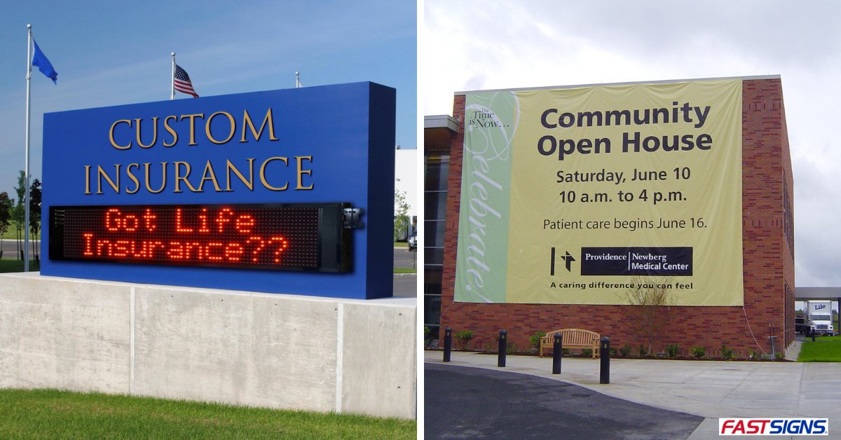 Attract attention outside your location with signs and visual graphics. 
Start attracting attention to your business.
