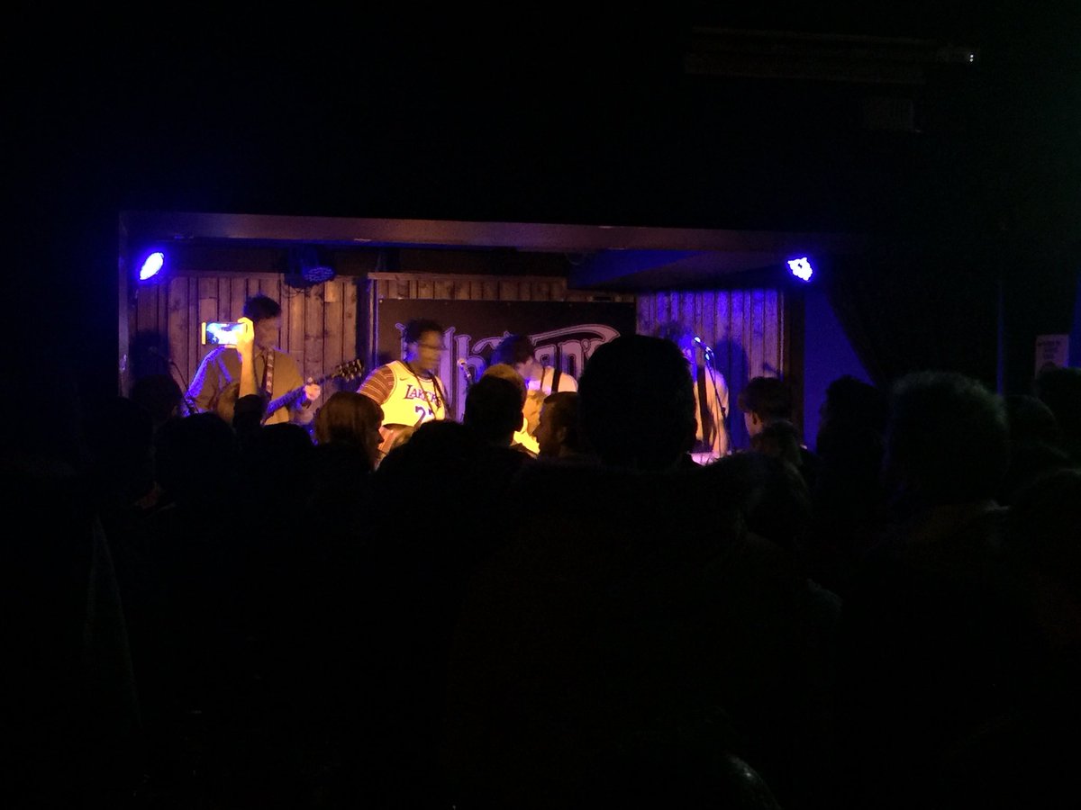8RadioIreland's tweet photo. Standing room only as 5 piece #CableBoy are playing to a JAM-PACKED Upstairs venue @whelanslive RN! There’s a sort of Synth-Smiths meets trip-hop vibe to these guys; jangley guitar, but with thick bass and 90’s grunge references - and blended with a soul vocal... #OTW19 for sure! https://t.co/6ljUE3JgU0