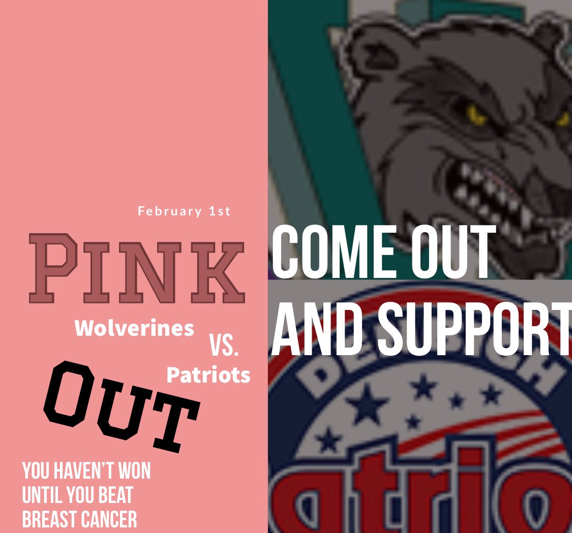 wohssca19's tweet photo. Come out to the pink out basketball game at 5:30 February 1 and wear pink in support of breast cancer 🎀🏀 https://t.co/aRKqiHZr5V