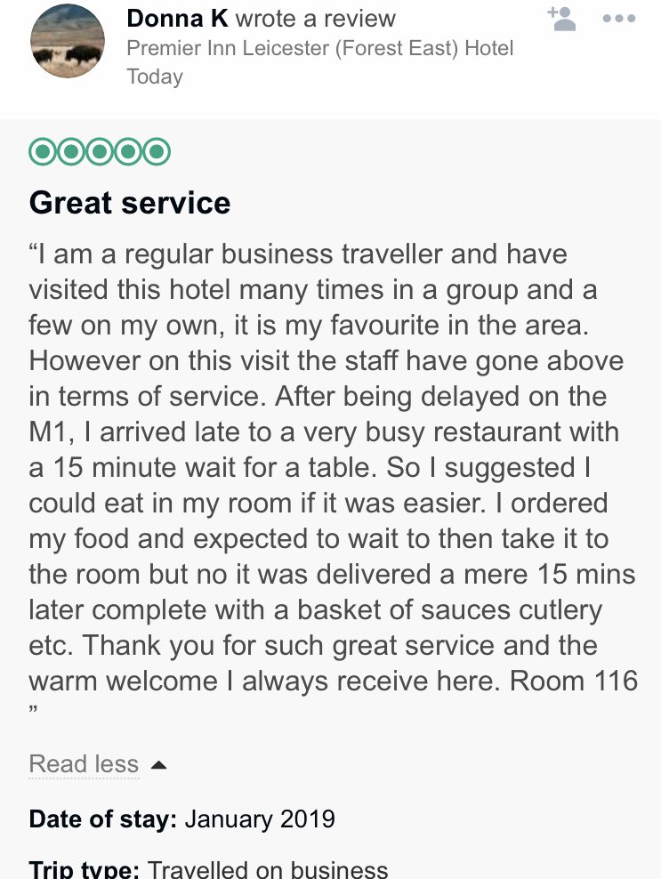 Starting 2019 with some great reviews from both business and leisure guests! Keep up the fab work team!🤩👏🏻💫