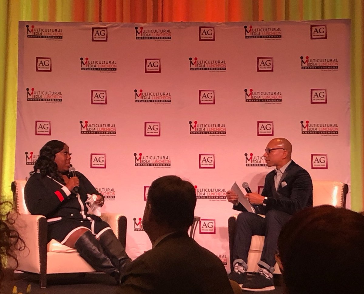 Native Detroiter #LoniLove speaking from the heart today @ Multicultural Media Luncheon. She teared up &amp; many in the audience did as well as she was so real &amp; spoke from the heart. A warm, inspiring message on branding filtered w/ some life wisdom as well. #AjamuGroupLuncheon